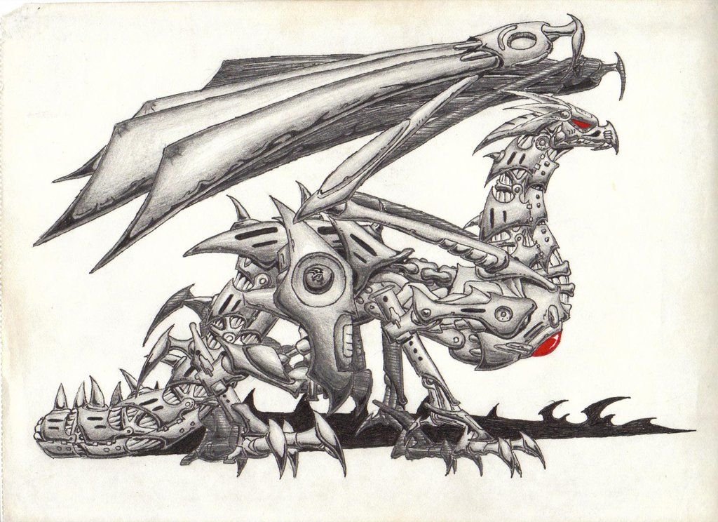 раскраска Робот-дракон Skylander Drobot раскраски