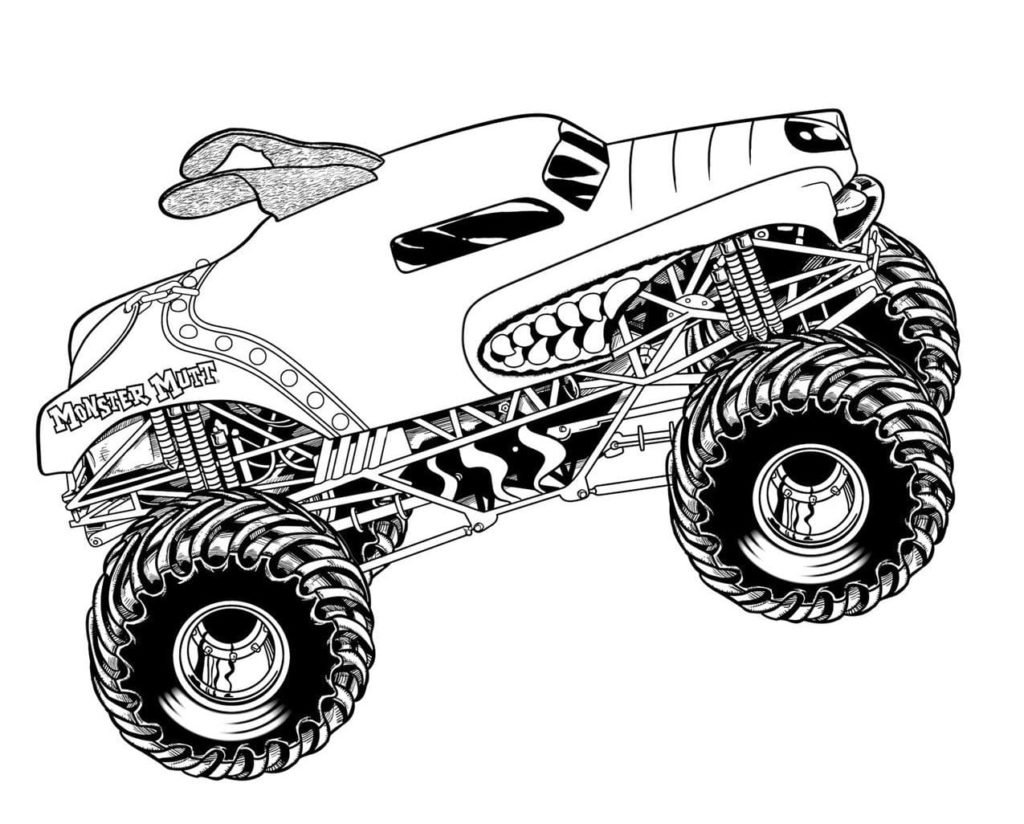 Monster Truck Coloring Book