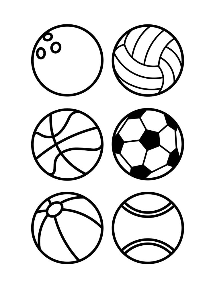 Раскраска Мячик | Раскраски для самых-самых маленьких ( года)