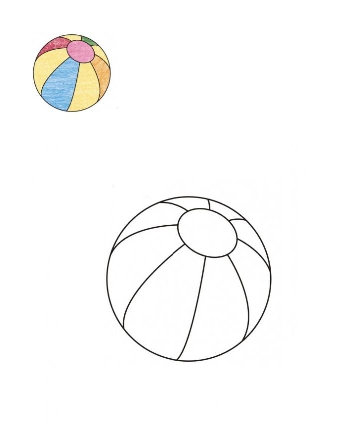 Раскраски мяч с цветами (41 фото)