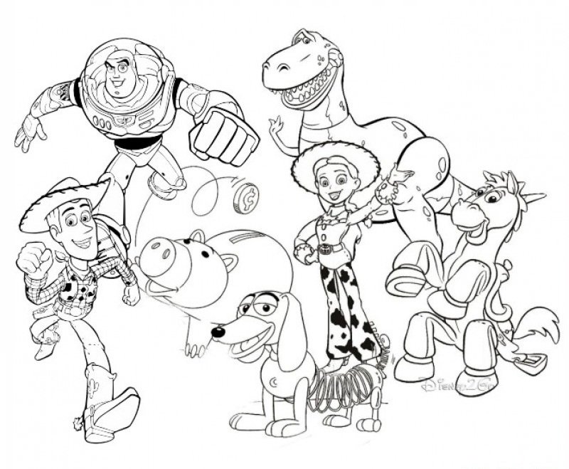Раскраски из мультфильма Игрушечная история (Toy Story) скачать