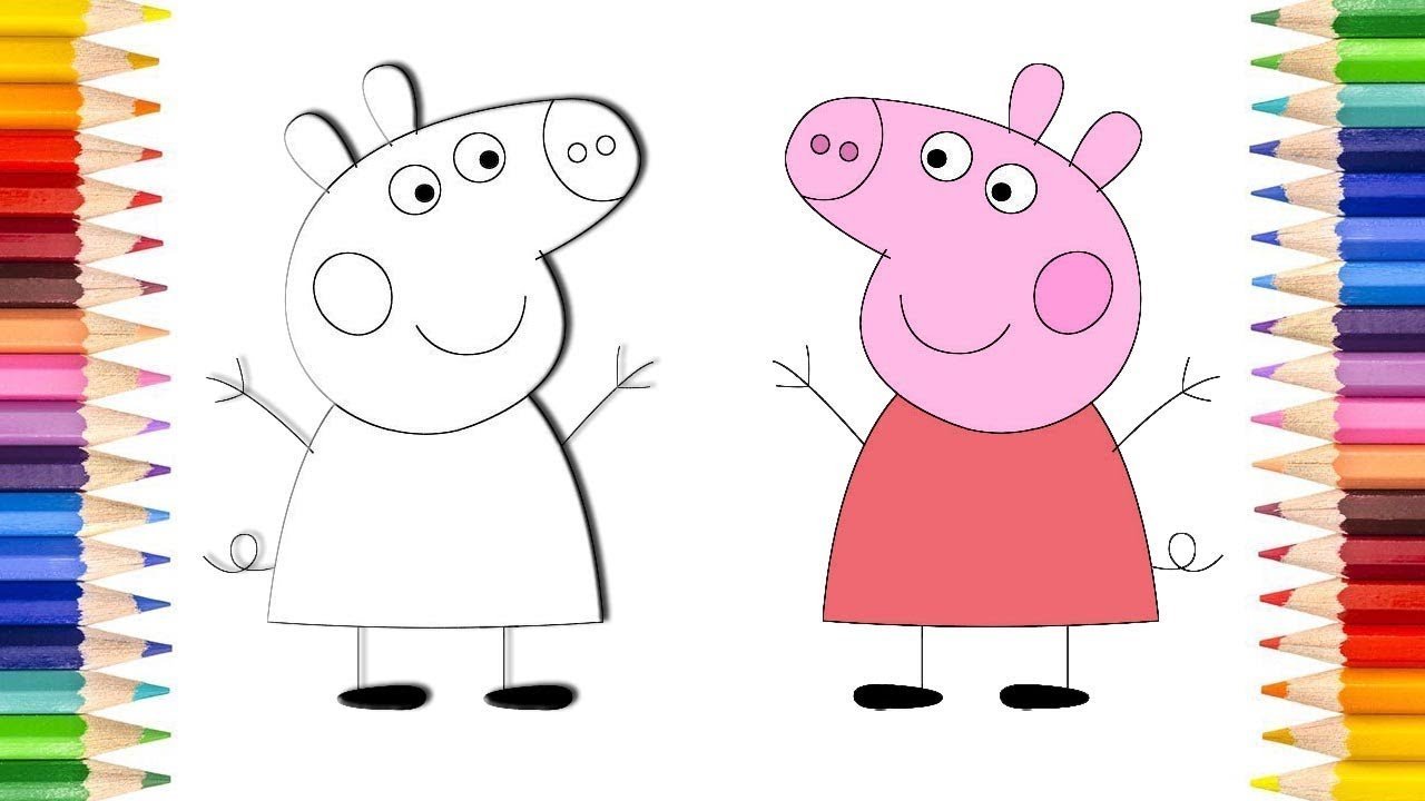 Игра Раскраска: Семья Свинки Пеппы