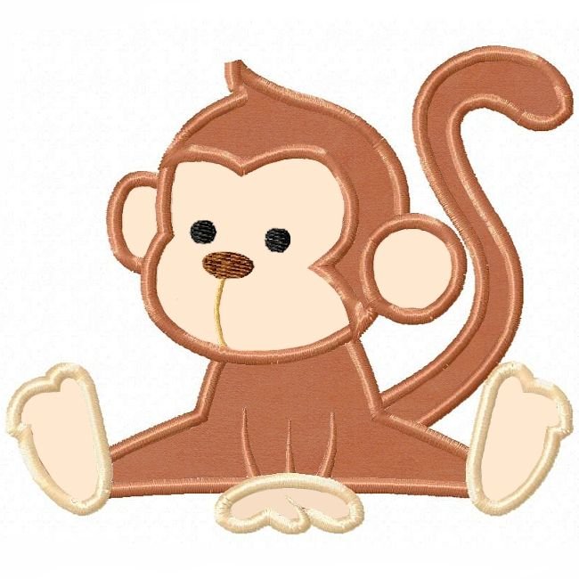 Плюшевая игрушка обезьяна с крючком