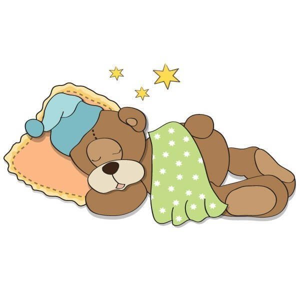 Мишка спит