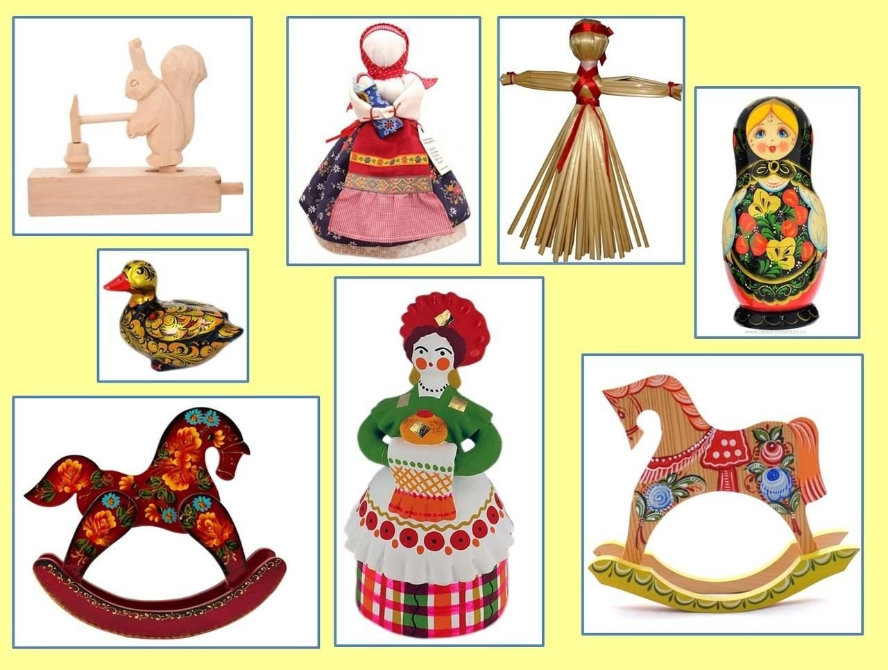 Народные игрушки, традиционные игрушки народных промыслов России для детей 5 лет