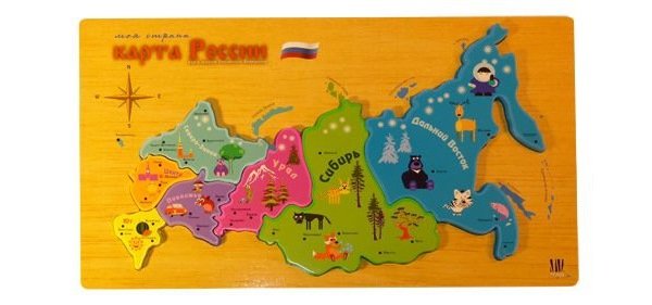 Карта России для детей