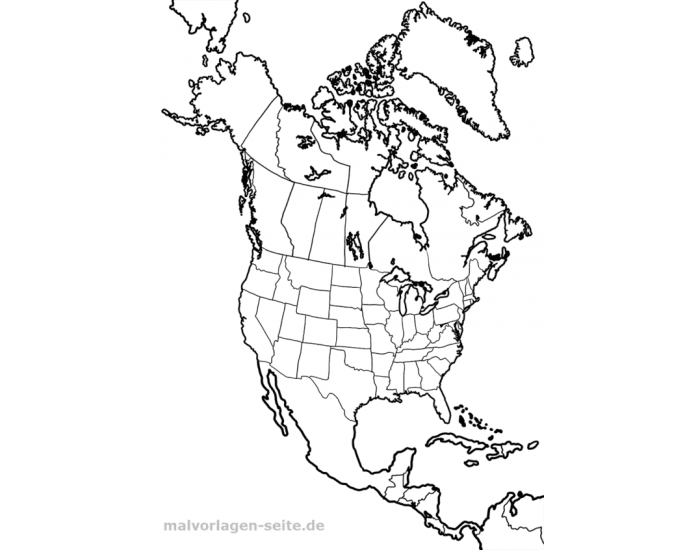 Столицы северной америки на контурной карте. Контурная карта Северной Америки. Политическая контурная карта Северной Америки 7 класс. Политическая карта Северной Америки контурная карта. Северная Америка материк контурная карта.