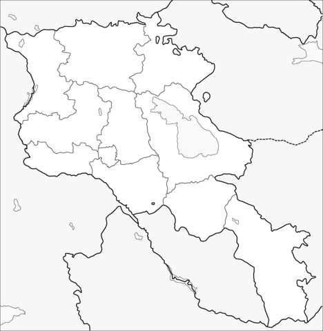Карта Армении контур