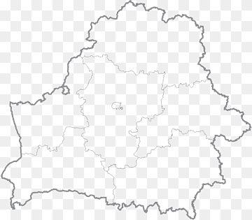 Пустая карта Белоруссии