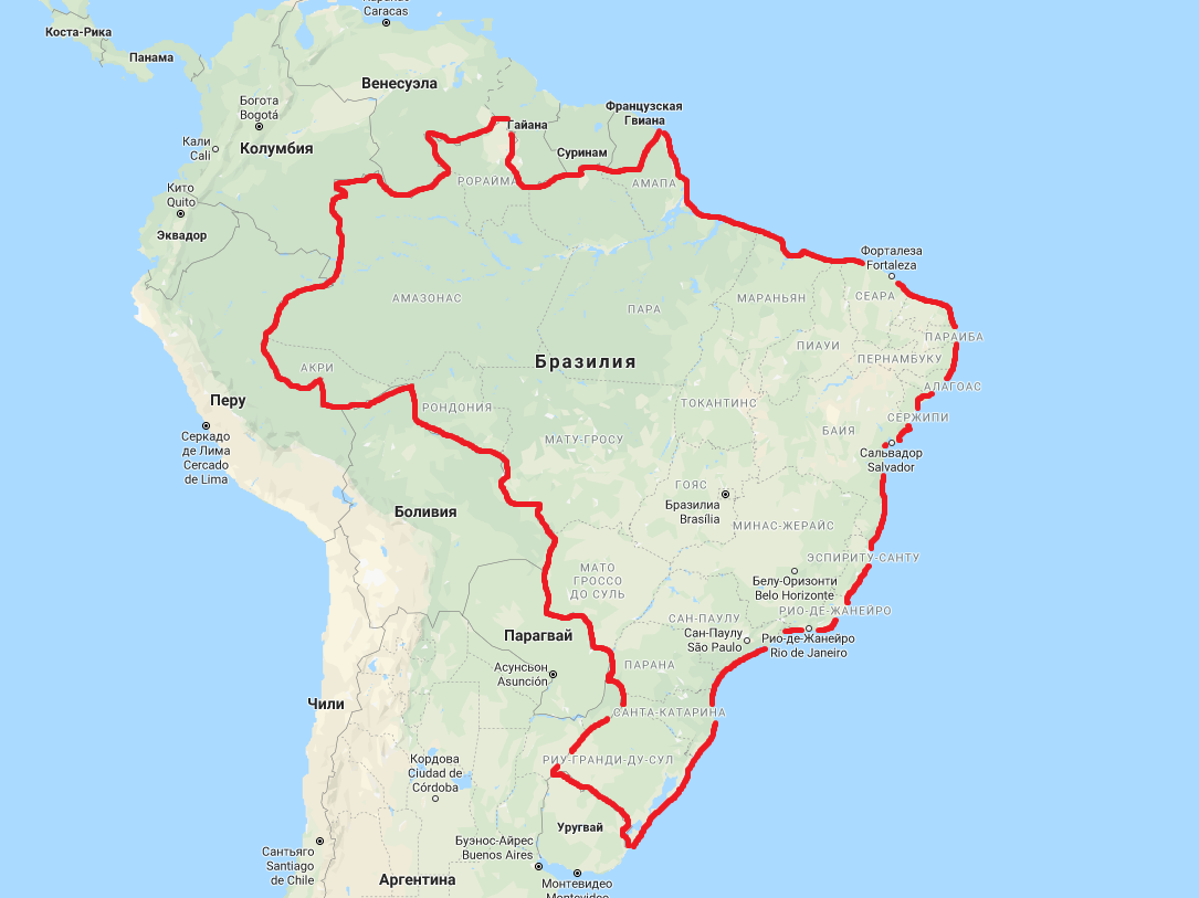 Расположение Бразилии на карте Южной Америки. Расположение Бразилии на карте. Бразилия место на карте.