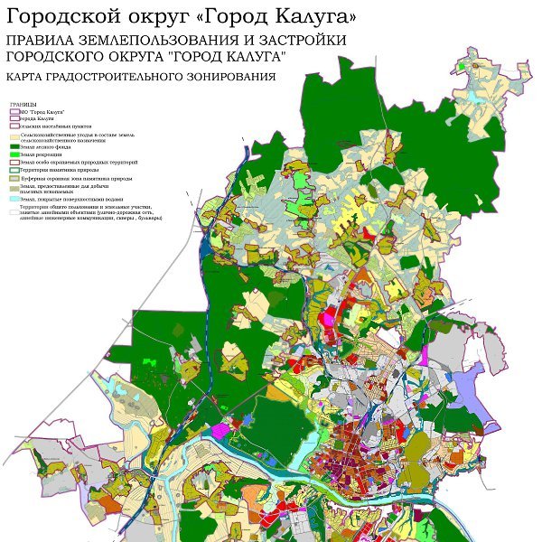 Калуга округа города на карте