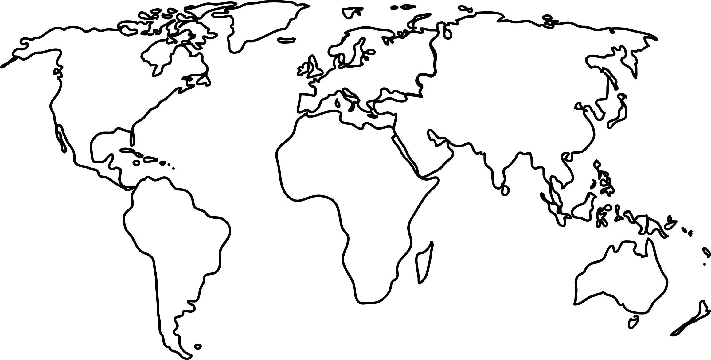 раскраски Карта мира