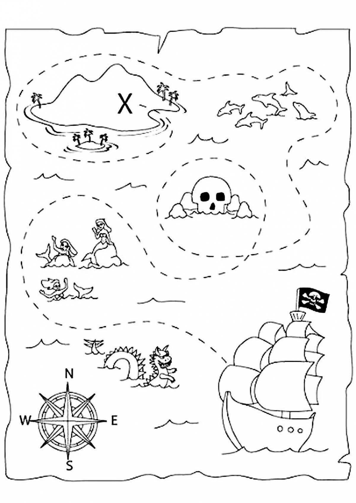 Идеи на тему «Пиратская» (16) | пиратские карты, карта сокровищ, карта