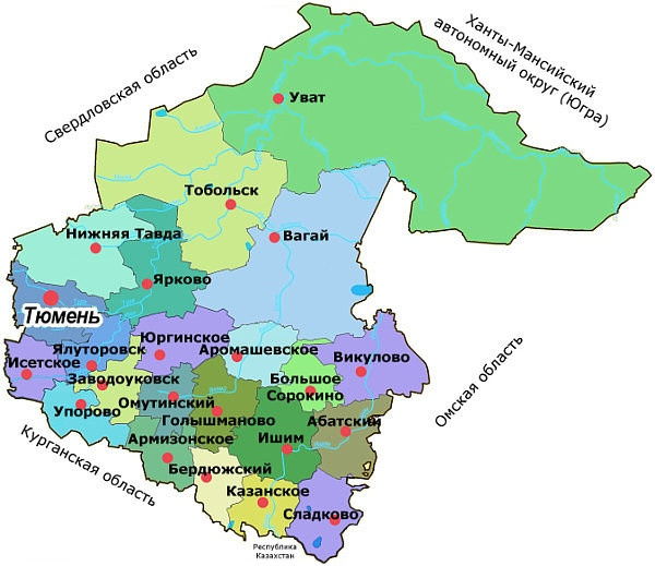 В каком году образовалась тюменская область. Карта Юга Тюменской области с районами. Карта Тюменской области с районами. Карта Тюменской области с городами. Тюменская обл районы карта.