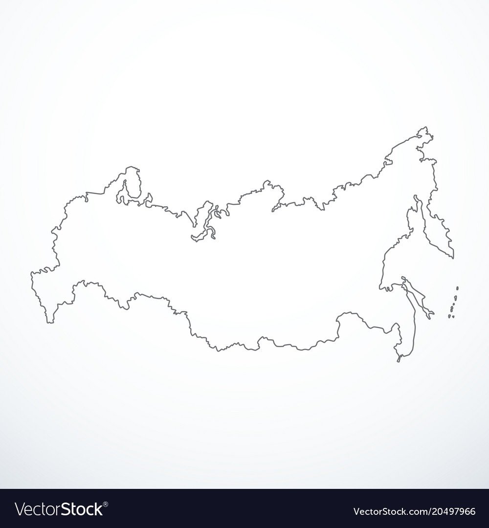 Плакат-раскраска Карта России
