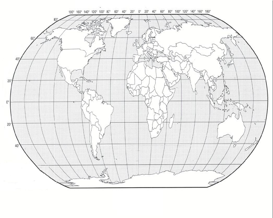 Рисунки карта полушарий (46 фото)