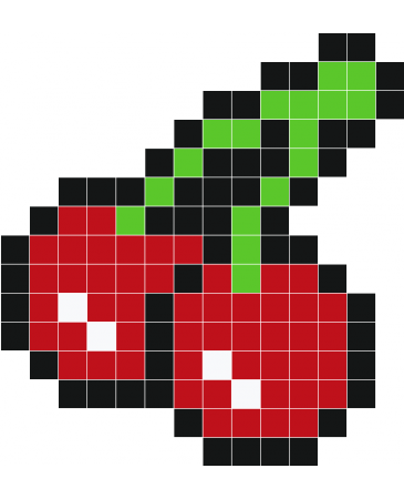 Фрукты по пикселям