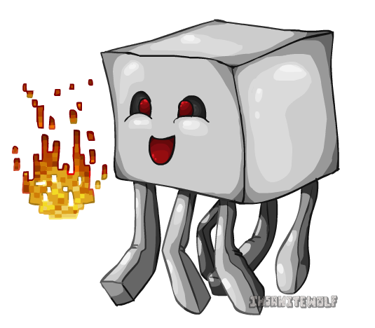 Ghast майнкрафт Art