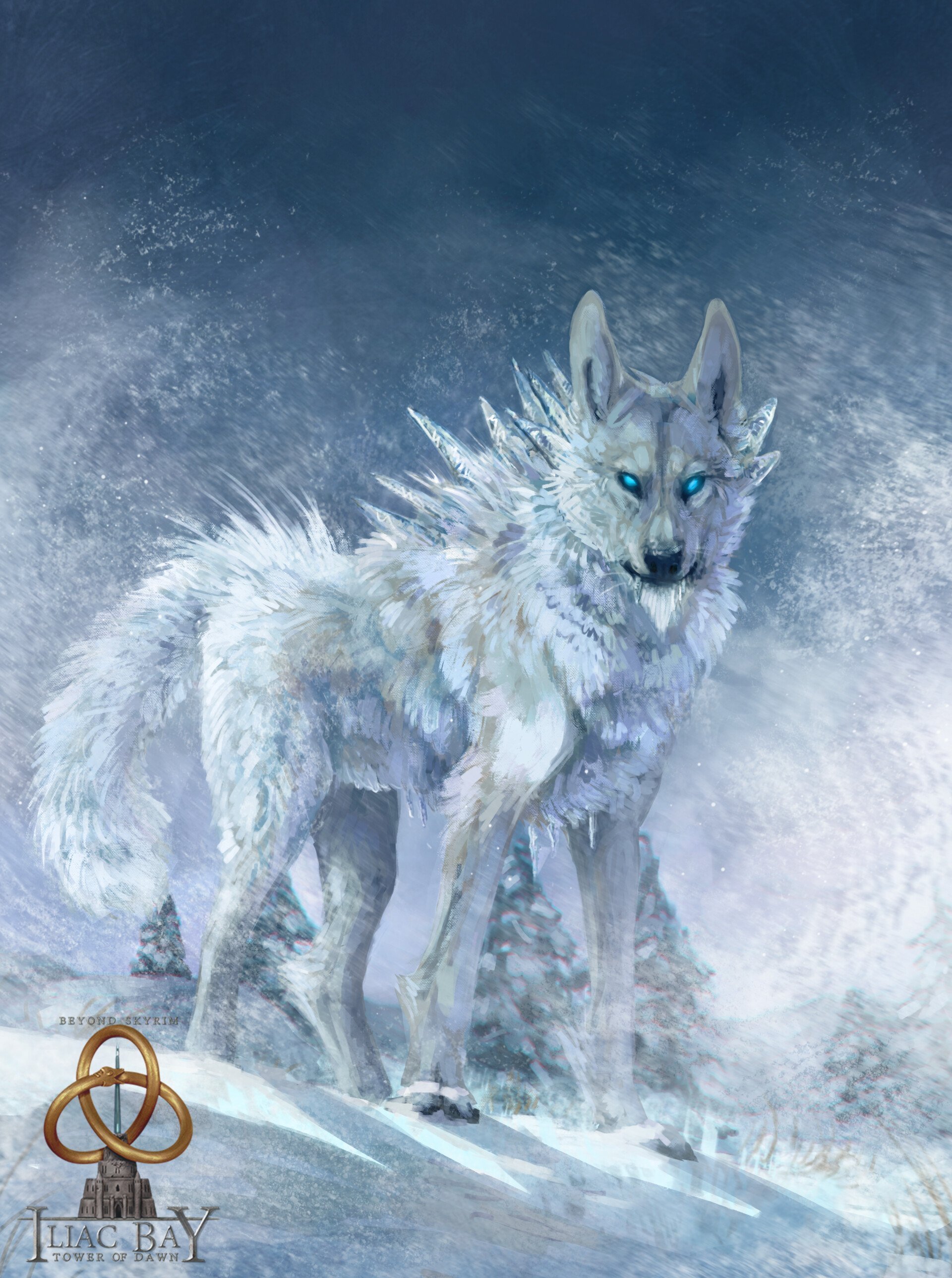 Волк мороз. Харфен ледяной волк. Ледяной волк Геншин. Ледяные волки. Магический волк.