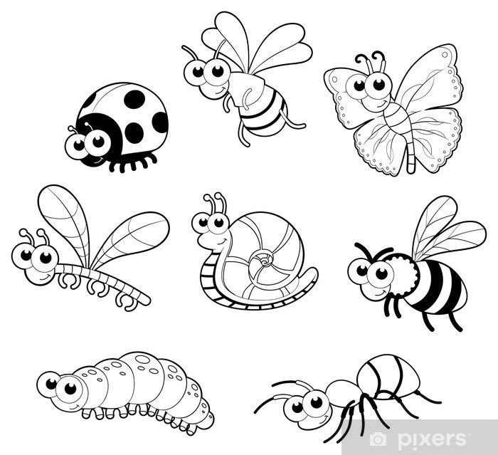 Раскраски насекомые для детей распечатать формат А4