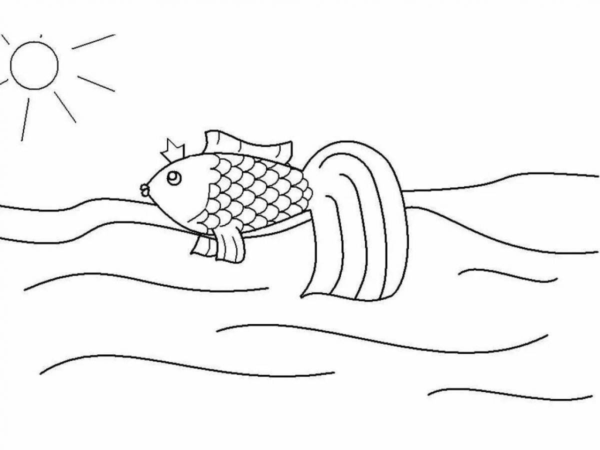 Раскраски Сказка о рыбаке и рыбке