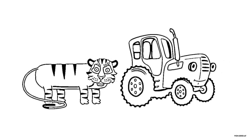 Раскраска Умка Синий трактор Новые приключения купить по цене ₽ в интернет-магазине Детский мир