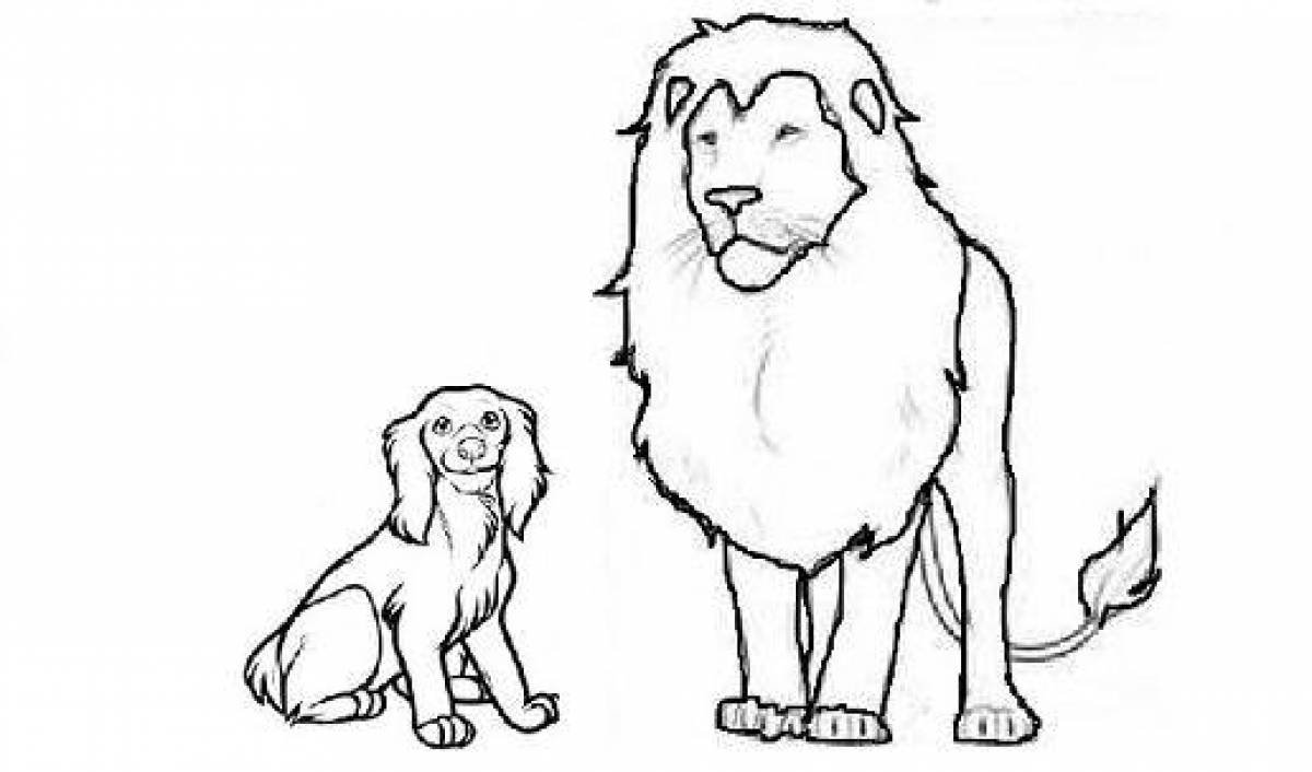 Лев и собачка – рассказ Толстого, читать онлайн