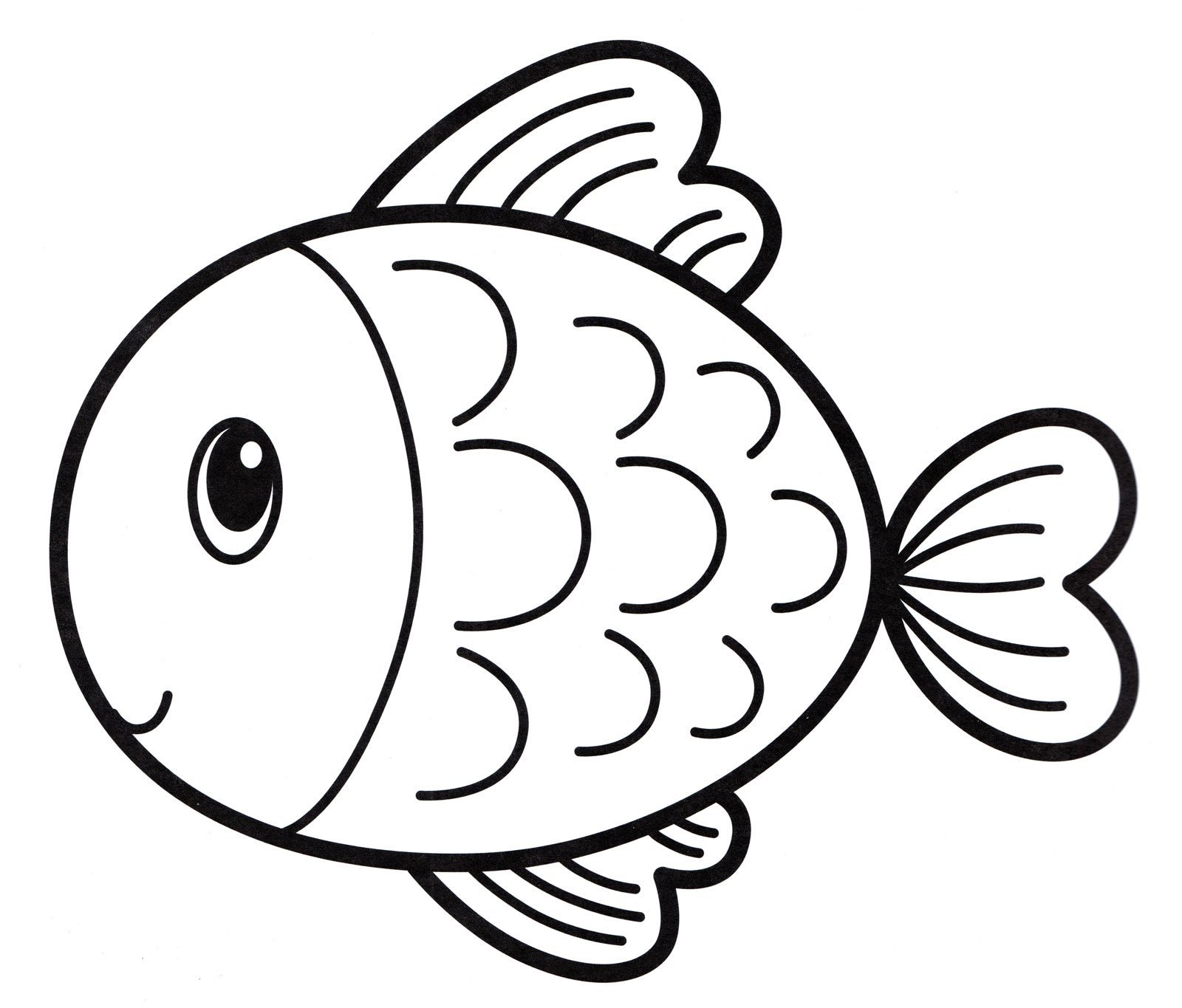 Раскраски рыбки - новые для печати 30+ изображений
