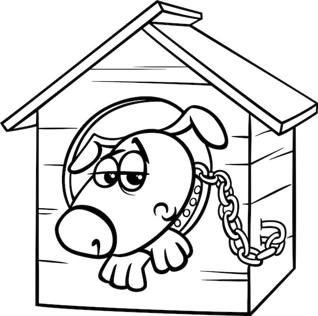 Детский рисунок собака в будке (46 фото)