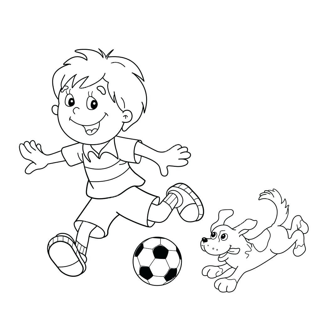 Раскраски игры, Раскраска Игры с мячом Домашние животные.
