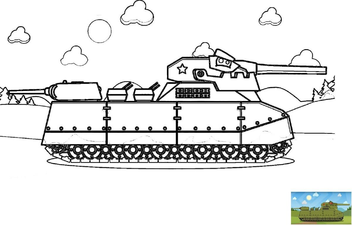 Раскраски танк, Раскраска Танк ИС 3 танк.