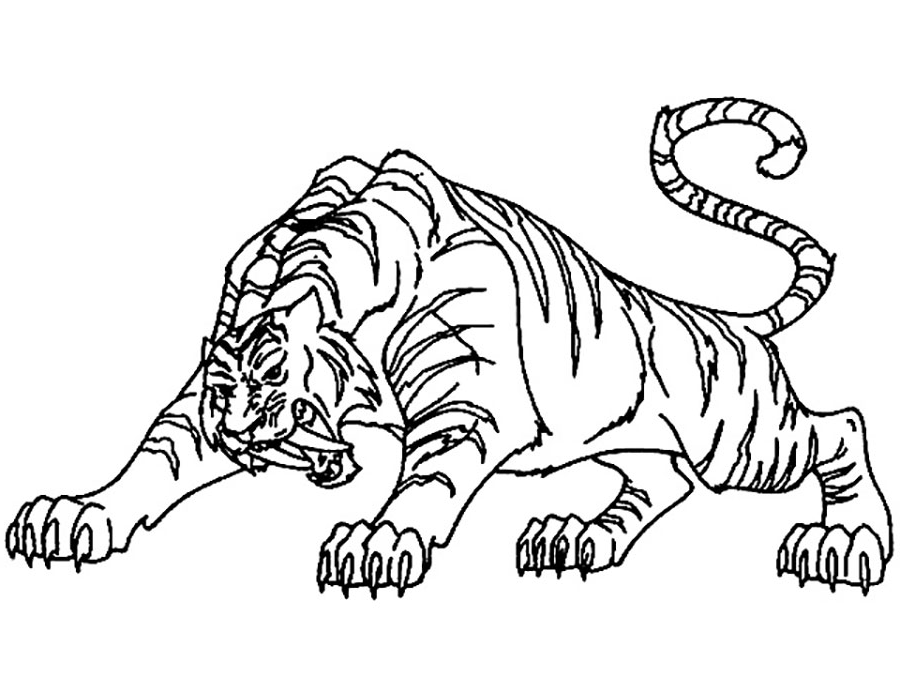 Раскраска тигр Изображения – скачать бесплатно на Freepik