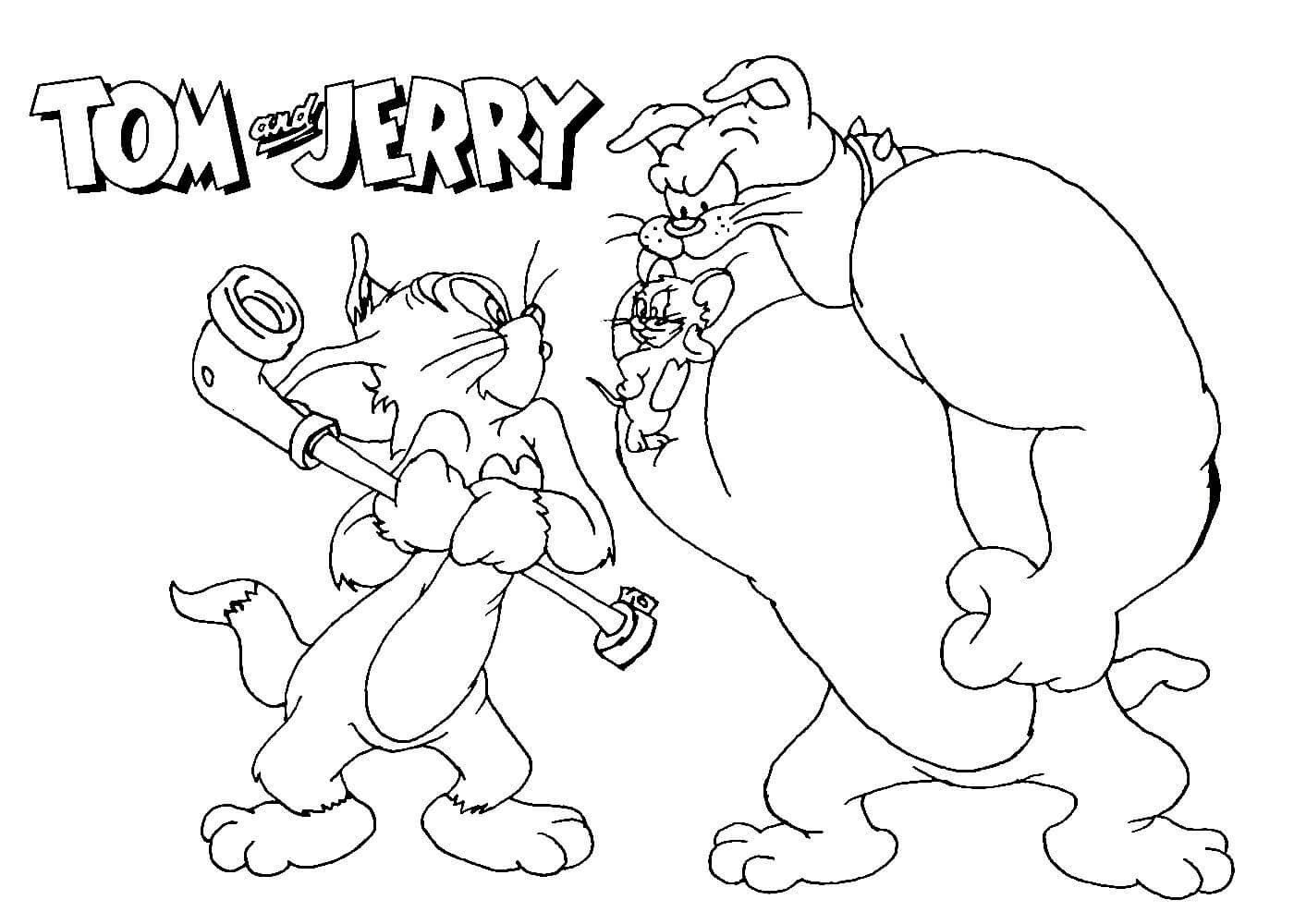 Игра Том и Джерри - Раскраска: Фруктовый пир — Tom and Jerry - Coloring: Fruit Feast