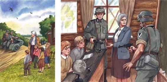 Лев Кассиль у классной доски