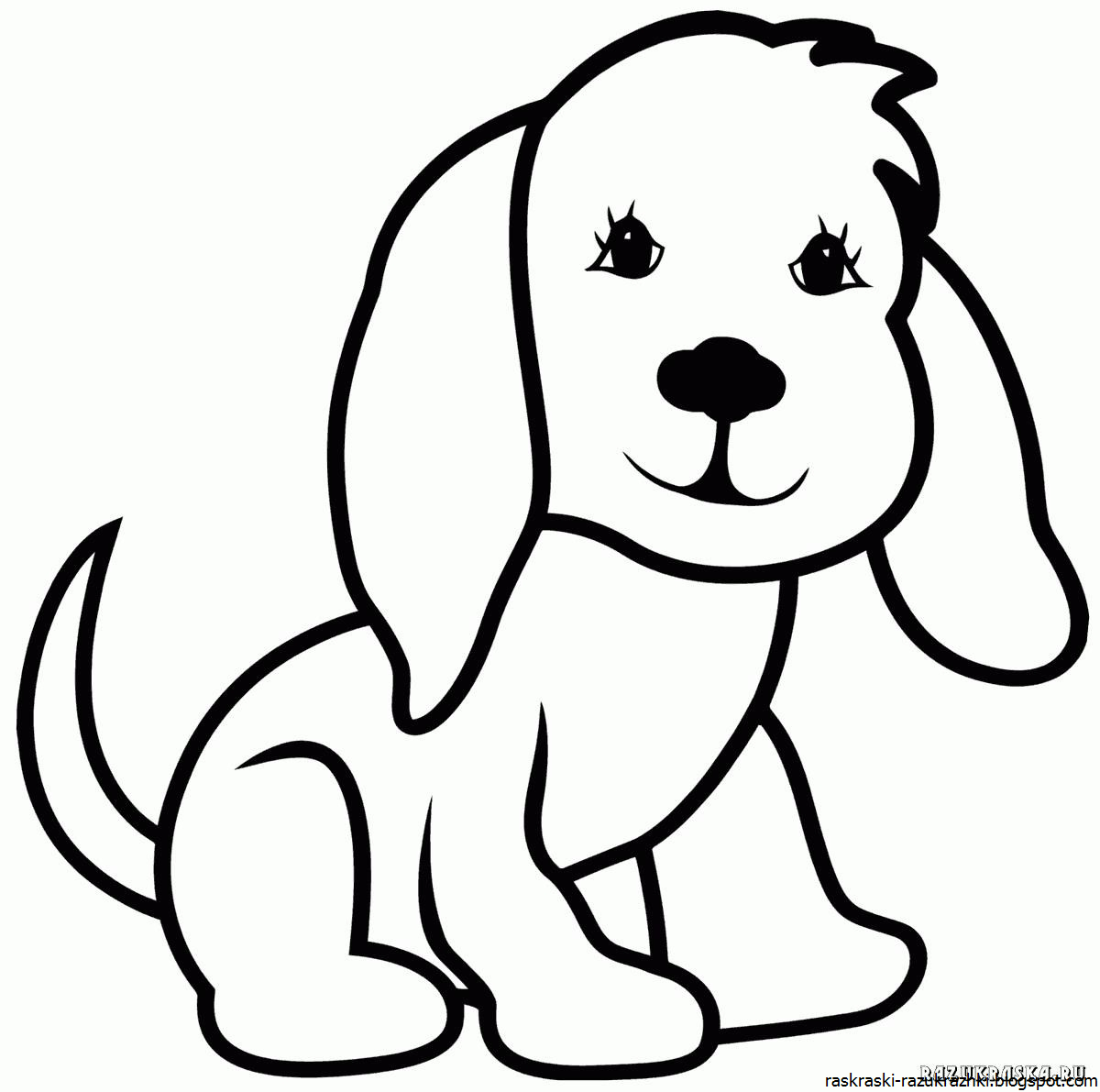 Раскраски Собака для детей - Распечатать (А4), Скачать и Онлайн!