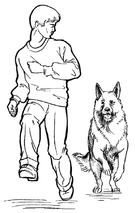 Раскраски мальчик и его собаки генеративный ии