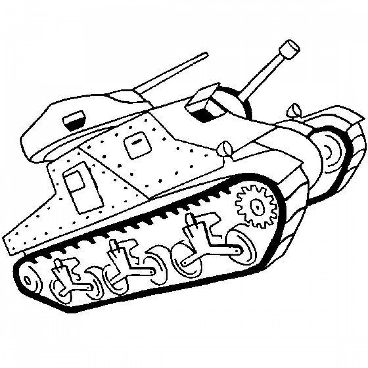 Раскрашенный танк - 58 фото