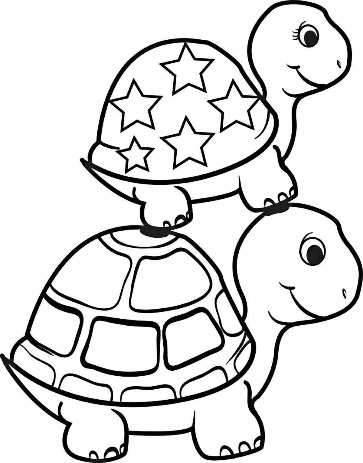 Раскраски онлайн Черепахи