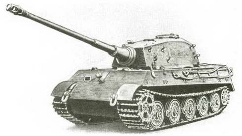 Раскраска танки Королевский тигр