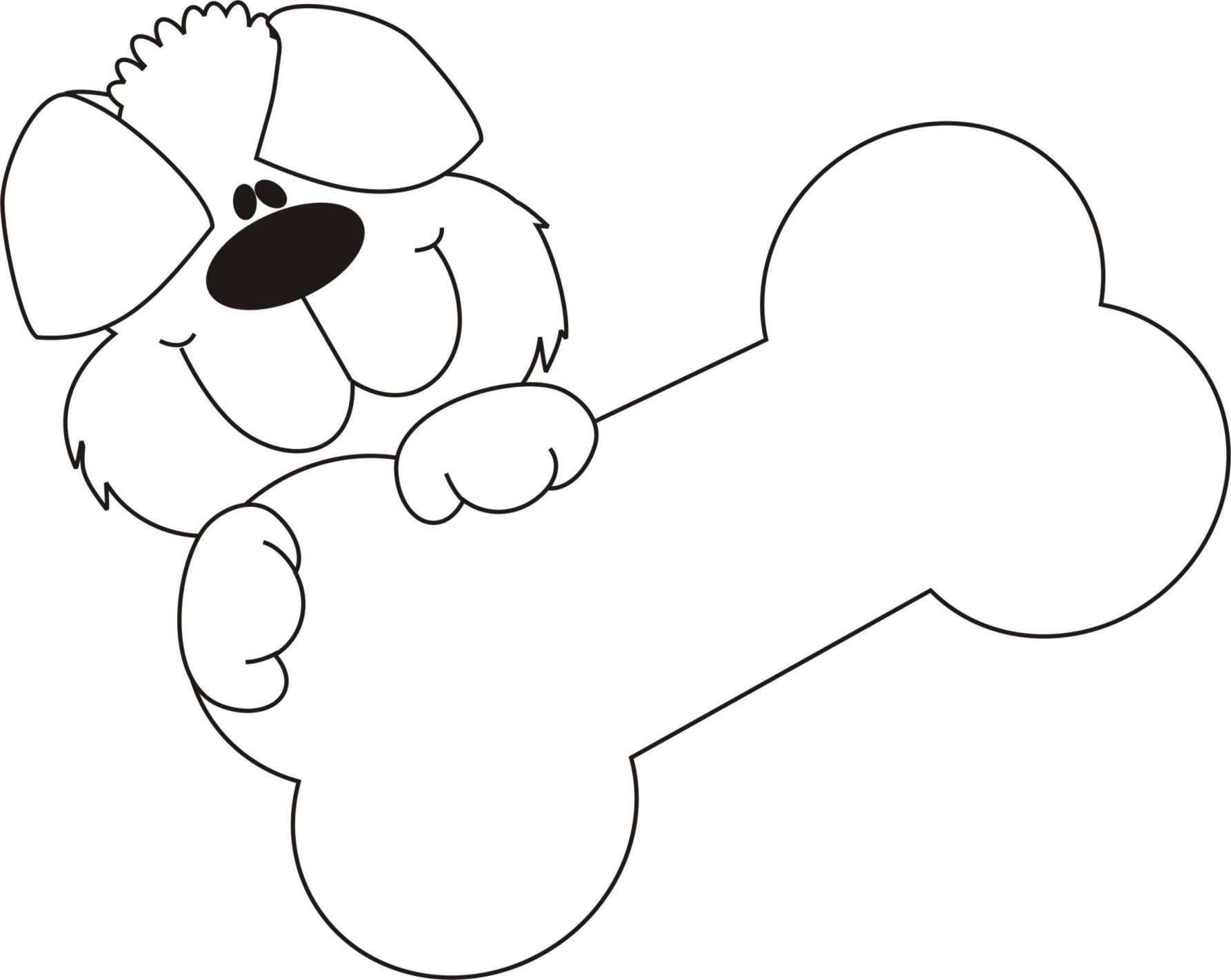 Рисунок косточки для собак