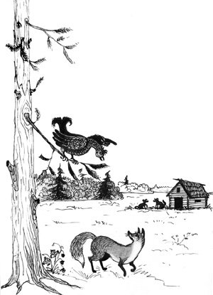 Леса и тетерев раскраска