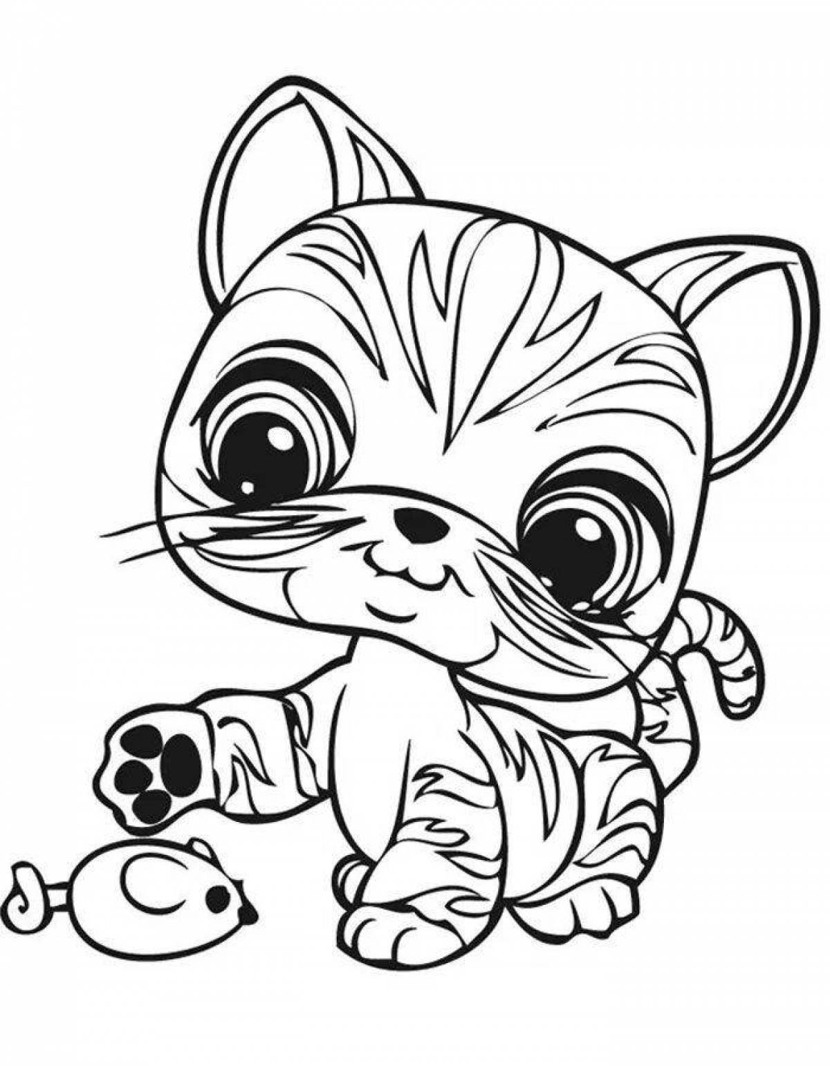 Щенок из мультфильма котенок по имени гав Раскраски для девочек онлайн