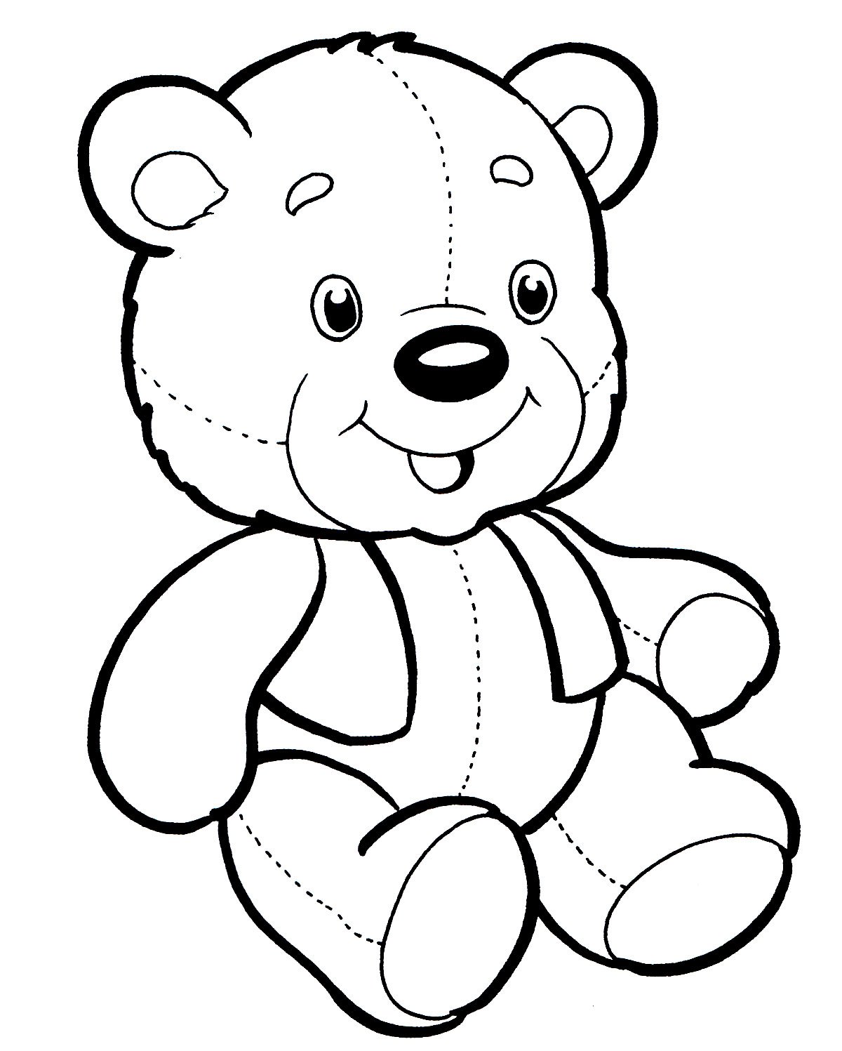 Раскраски медвежонок для 3 лет (51 фото) » рисунки для срисовки на азинский.рф