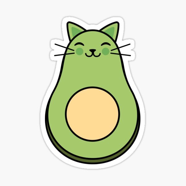 Милые авокадо котики