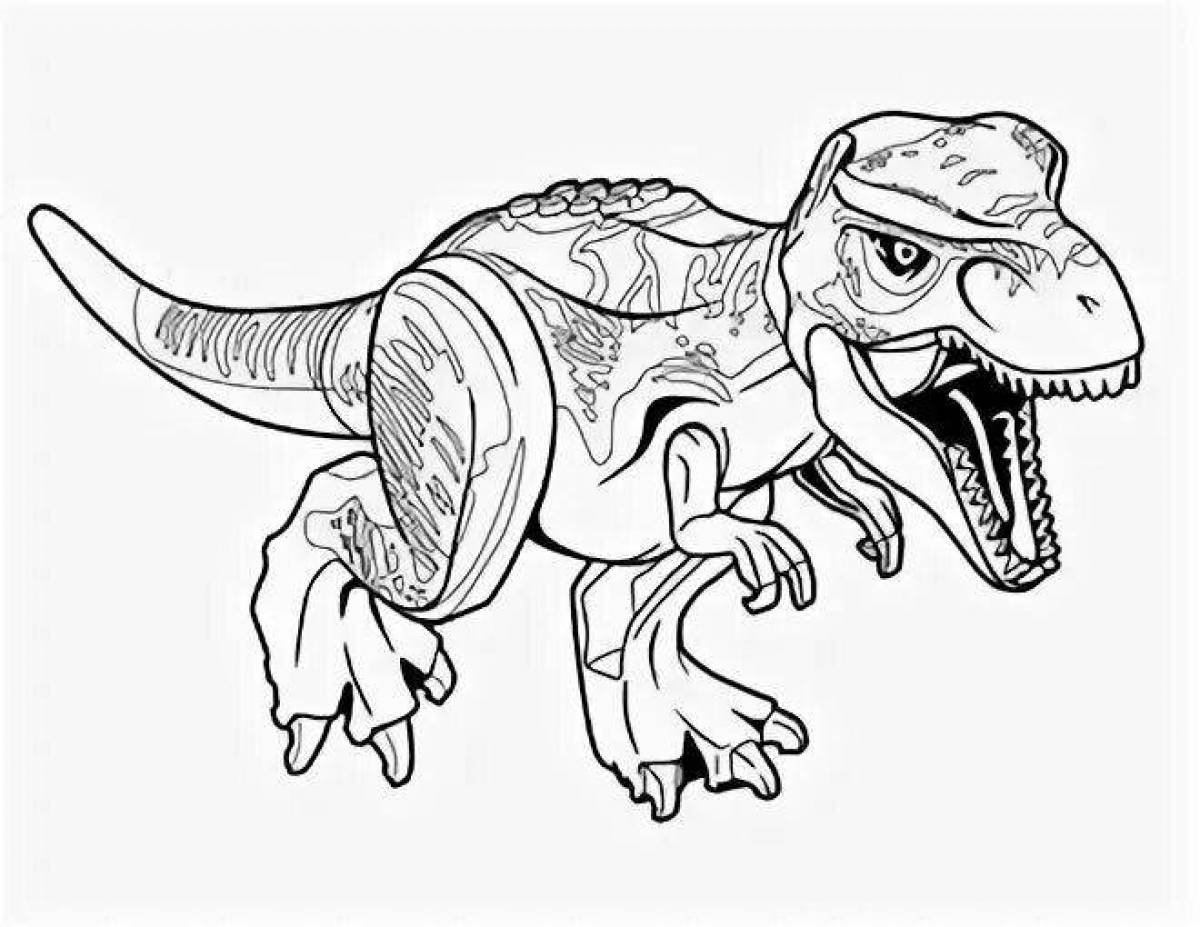 Раскраска ЛЕГО динозавры