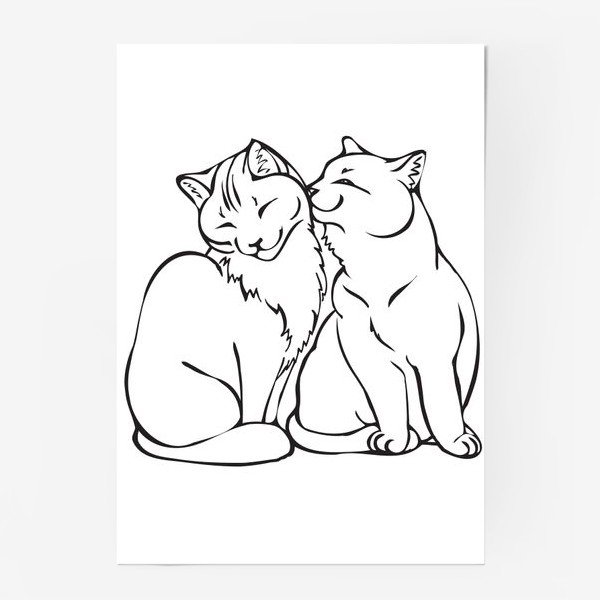 Котики пара контур