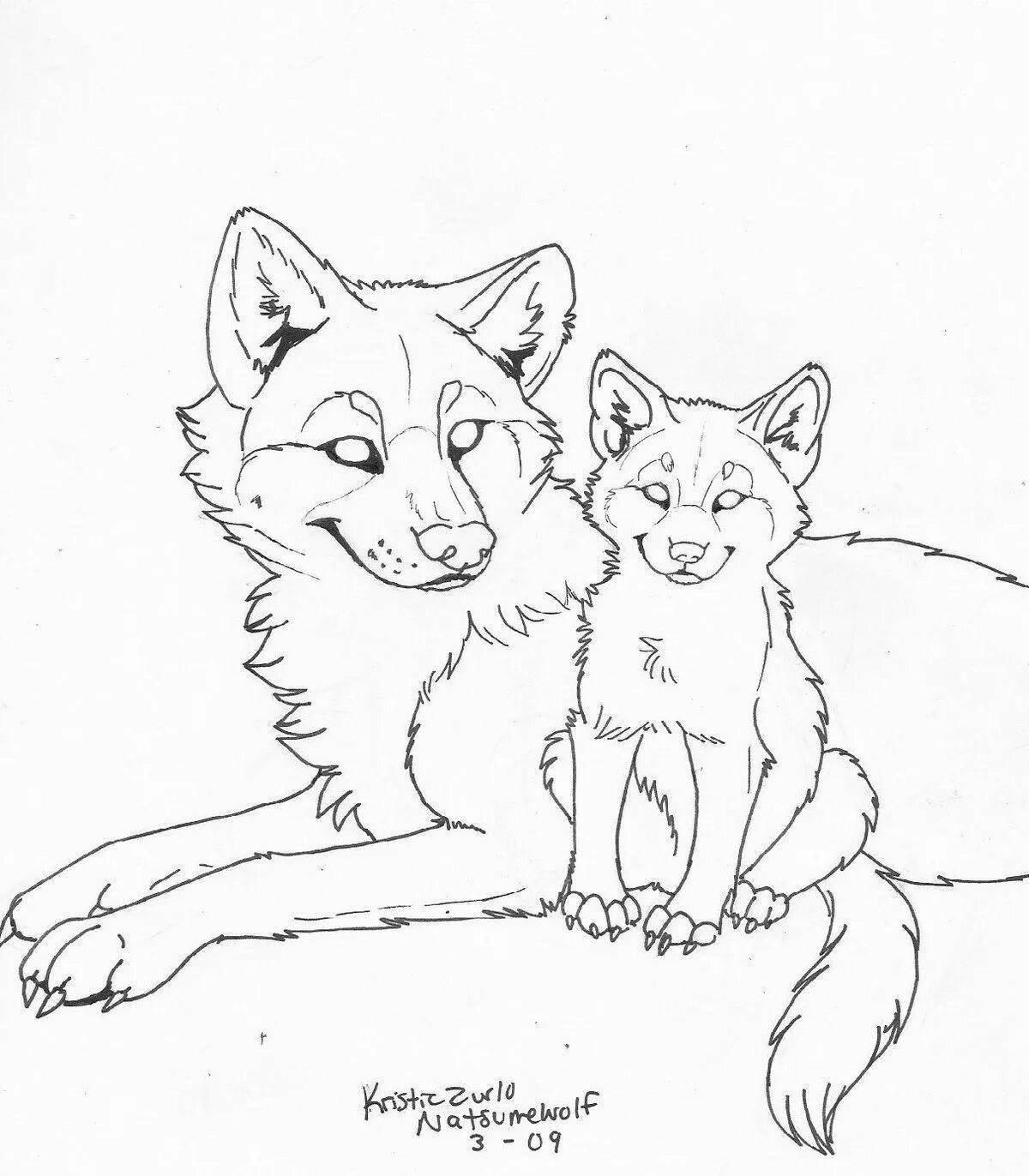 Волк и собака ушинский раскраска - 64 фото
