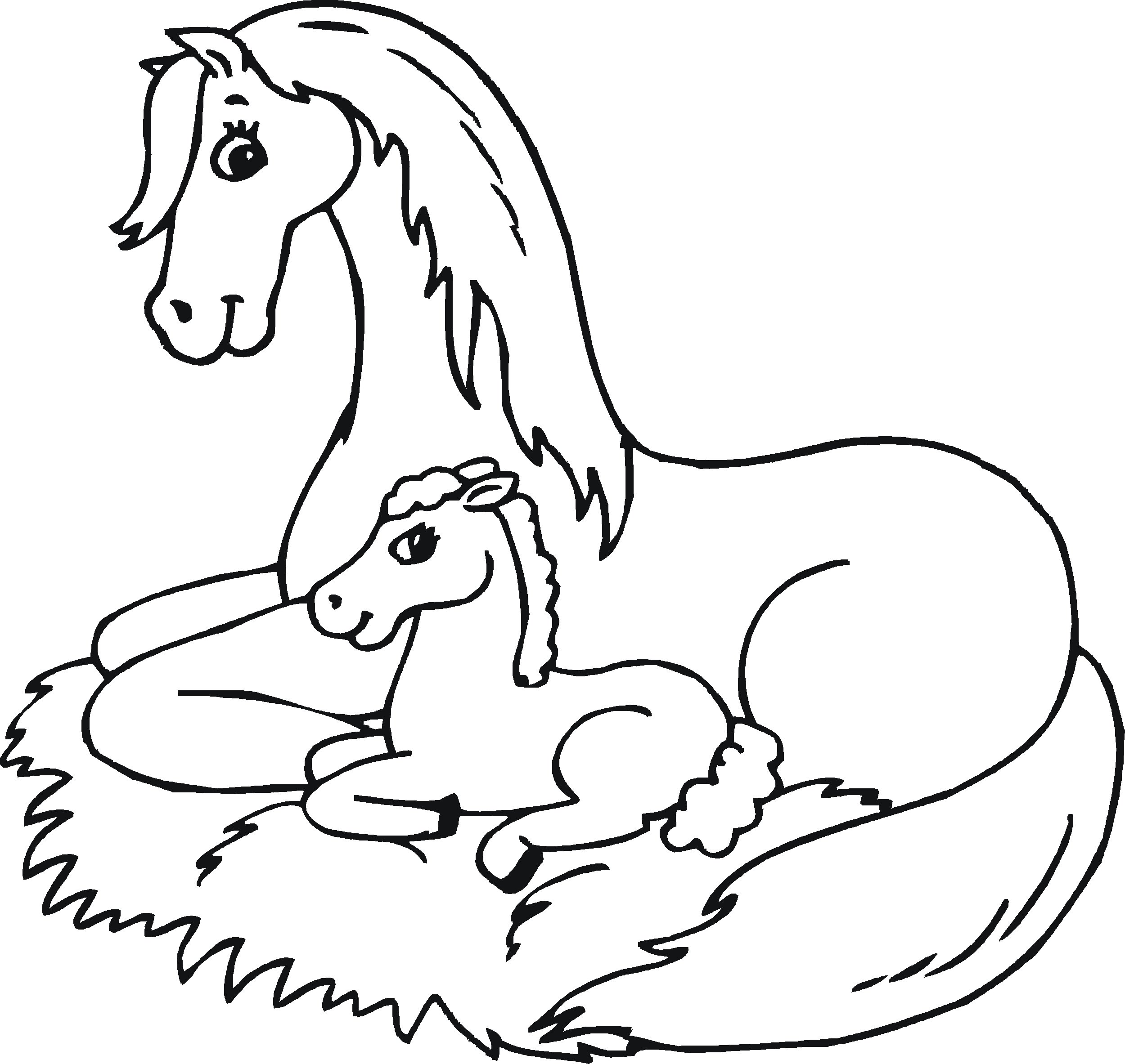Раскраски Лошадь для детей (39 шт.) - скачать или распечатать бесплатно #