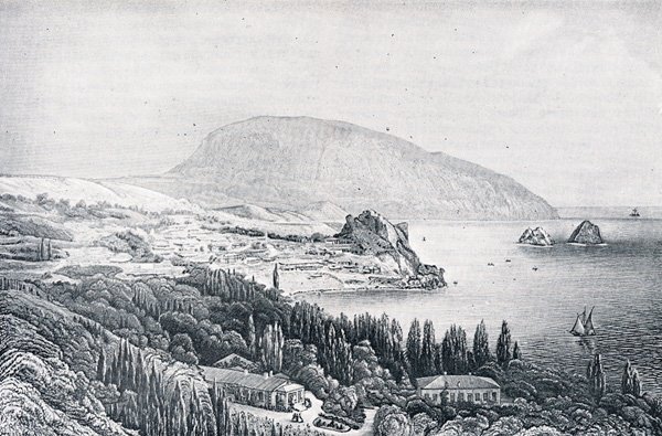 Карта Артек Гурзуф гора медведь