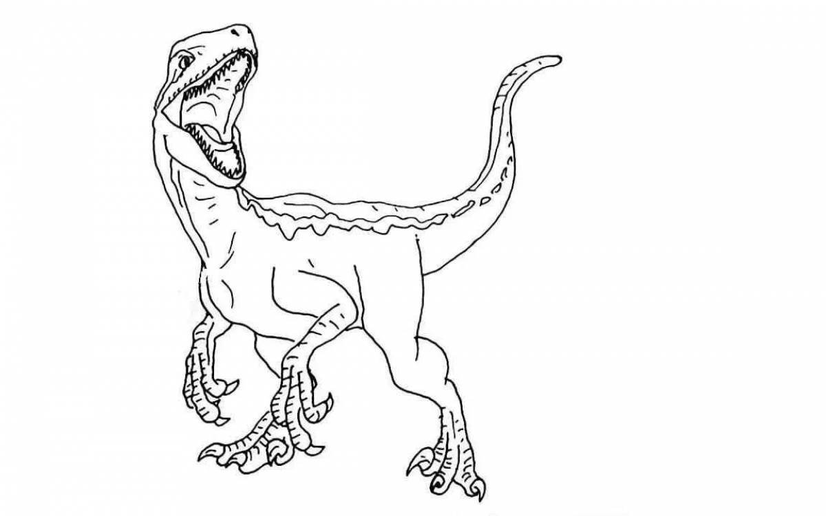Раскраски дейноних динозавр (46 фото) » Картинки, раскраски и трафареты для  всех - Klev.CLUB